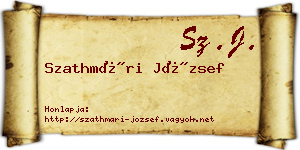 Szathmári József névjegykártya