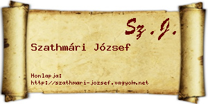 Szathmári József névjegykártya