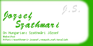 jozsef szathmari business card