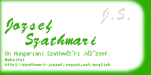 jozsef szathmari business card